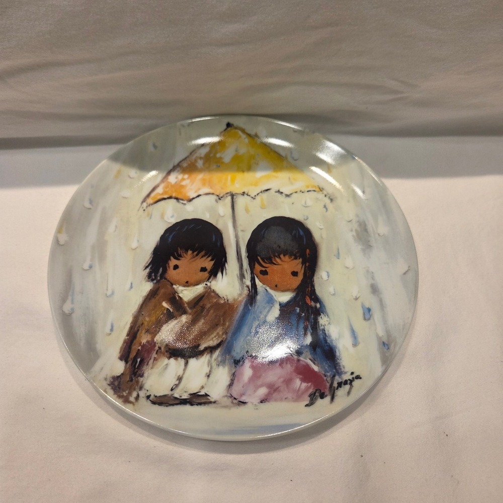 Ted DeGrazia Sun Showers Collector Plate 1989 Knowles Children of the Sun 8.5"